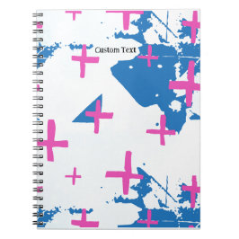 PERSONALIZE: Modernes Cross Notebook Journal Notizblock