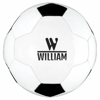 Personalize Monogram Name Fußball