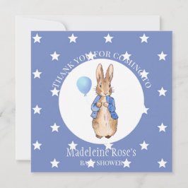 Personalize Peter das Kaninchen Vielen Dank Dankeskarte