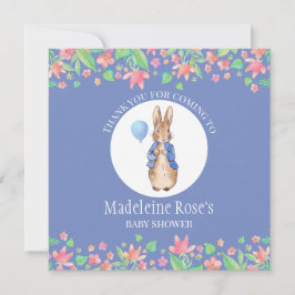 Personalize Peter das Kaninchen Vielen Dank Dankeskarte