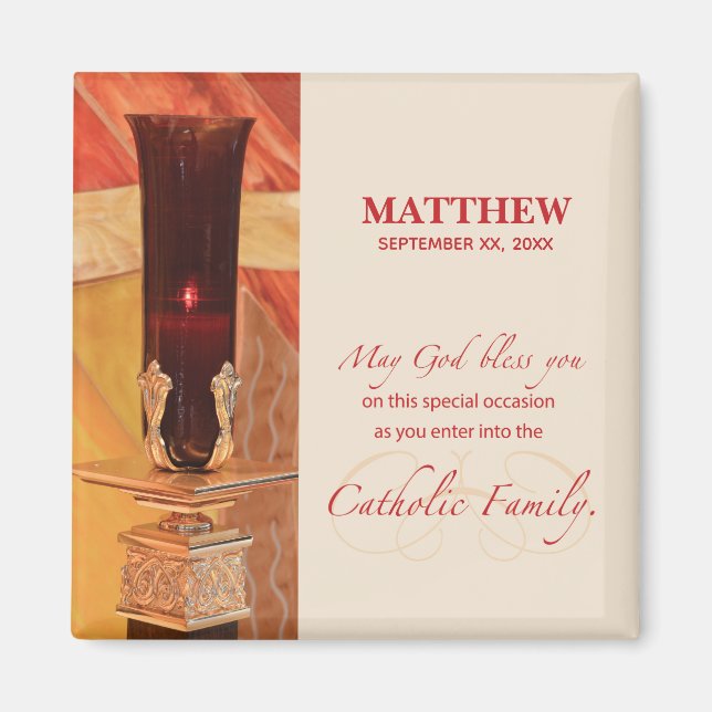 Personalize, RCIA Herzlichen Glückwunsch, katholis Magnet (Vorne)