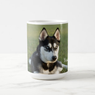 Personalize Siberian Husky puppy Kaffeetasse