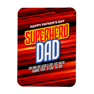 Personalize SuperHero Vater Magnet