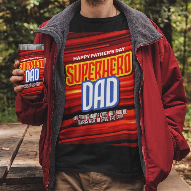 Personalize SuperHero Vater T-Shirt (Von Creator hochgeladen)