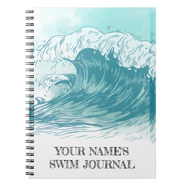 *PERSONALIZE* Swim Journal Notizblock (Vorderseite)