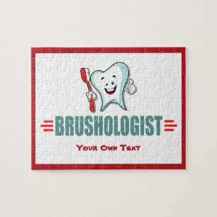 Personalize This Funny Brushing Your Teeth Puzzle