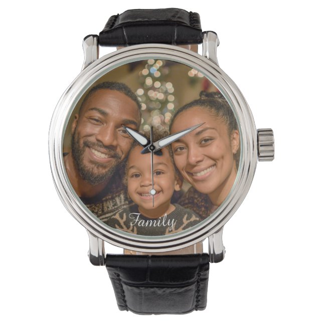 Personalize This Watch With Your Photo  Armbanduhr (Vorderseite)