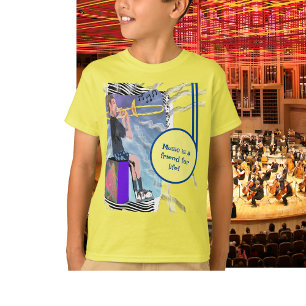 Personalize Trombone Music ist ein Freund des Lebe T-Shirt