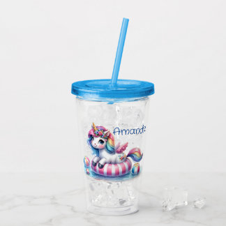Personalize Unicorn  Acryltrinkbecher