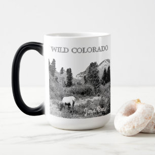 Personalize Wild Colorado Elk Wilderness Verwandlungstasse