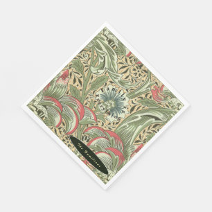 Personalize William Morris Corncockle Blume Serviette