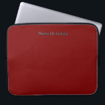 Personalize With Name Dk Red  Laptopschutzhülle<br><div class="desc">Style: Neoprene Laptop Sleeve 15 inch Protect your laptop with a custom laptop sleeve. Made with 100% neoprene, these lightweight and water resistant sleeves look great with your photos, text, or designs. Great for travel or just day-to-day use, custom laptop sleeves come in three sizes to fit your device and...</div>