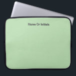 Personalize With Name Initials Mint Green       Laptopschutzhülle<br><div class="desc">Style: Neoprene Laptop Sleeve 15 inch Protect your laptop with a custom laptop sleeve. Made with 100% neoprene, these lightweight and water resistant sleeves look great with your photos, text, or designs. Great for travel or just day-to-day use, custom laptop sleeves come in three sizes to fit your device and...</div>