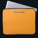 Personalize With Name Initials Orange      Laptopschutzhülle<br><div class="desc">Style: Neoprene Laptop Sleeve 15 inch Protect your laptop with a custom laptop sleeve. Made with 100% neoprene, these lightweight and water resistant sleeves look great with your photos, text, or designs. Great for travel or just day-to-day use, custom laptop sleeves come in three sizes to fit your device and...</div>