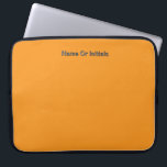 Personalize With Name Initials Orange      Laptopschutzhülle<br><div class="desc">Style: Neoprene Laptop Sleeve 15 inch Protect your laptop with a custom laptop sleeve. Made with 100% neoprene, these lightweight and water resistant sleeves look great with your photos, text, or designs. Great for travel or just day-to-day use, custom laptop sleeves come in three sizes to fit your device and...</div>