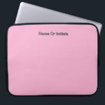 Personalize With Name Initials Pink      Laptopschutzhülle<br><div class="desc">Style: Neoprene Laptop Sleeve 15 inch Protect your laptop with a custom laptop sleeve. Made with 100% neoprene, these lightweight and water resistant sleeves look great with your photos, text, or designs. Great for travel or just day-to-day use, custom laptop sleeves come in three sizes to fit your device and...</div>