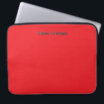 Personalize With Name Initials Red     Laptopschutzhülle<br><div class="desc">Style: Neoprene Laptop Sleeve 15 inch Protect your laptop with a custom laptop sleeve. Made with 100% neoprene, these lightweight and water resistant sleeves look great with your photos, text, or designs. Great for travel or just day-to-day use, custom laptop sleeves come in three sizes to fit your device and...</div>