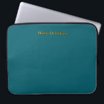 Personalize With Name Initials Teal     Laptopschutzhülle<br><div class="desc">Style: Neoprene Laptop Sleeve 15 inch Protect your laptop with a custom laptop sleeve. Made with 100% neoprene, these lightweight and water resistant sleeves look great with your photos, text, or designs. Great for travel or just day-to-day use, custom laptop sleeves come in three sizes to fit your device and...</div>