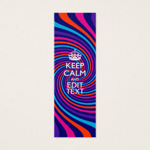 Personalize Your Keep Calm Text on Multicolored