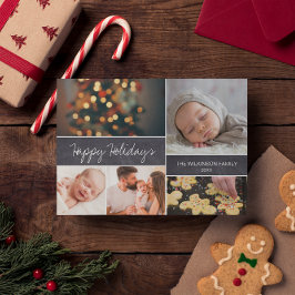 Personalized 2021Happy Holidays Foto von Christmas Feiertagspostkarte