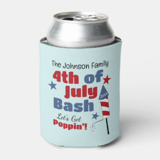 Personalized 4th of July Party Can Cooler Dosenkühler