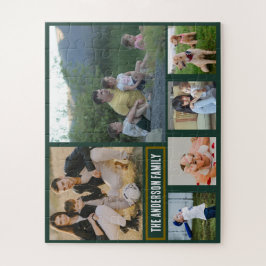 Personalized 6‑Photo Family Name - Gift  Puzzle