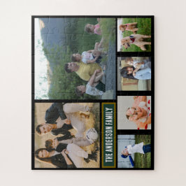 Personalized 6‑Photo Family Name - Gift  Puzzle