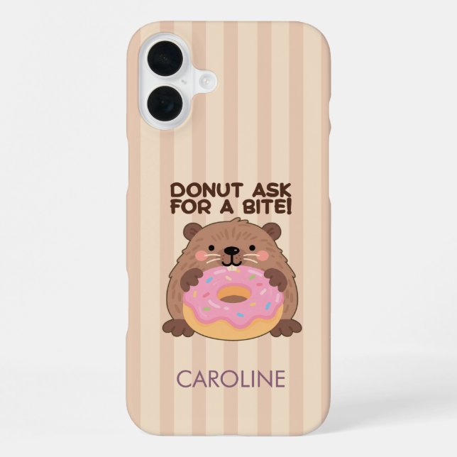 Personalized A fun play on words Castor & Dona iPhone Hülle (Rückseite)