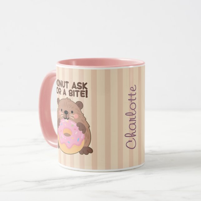 Personalized A fun play on words Castor & Dona Tasse (Vorderseite Links)