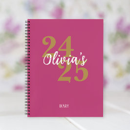 Personalized Academic Diary 2024-2025 Notizbuch