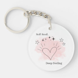 Personalized Aesthetic Watercolor Keychain Schlüsselanhänger