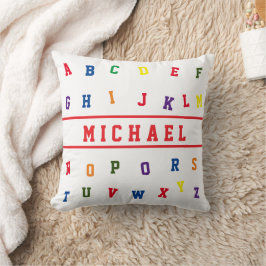 Personalized Alphabet Throw Pillow Kissen
