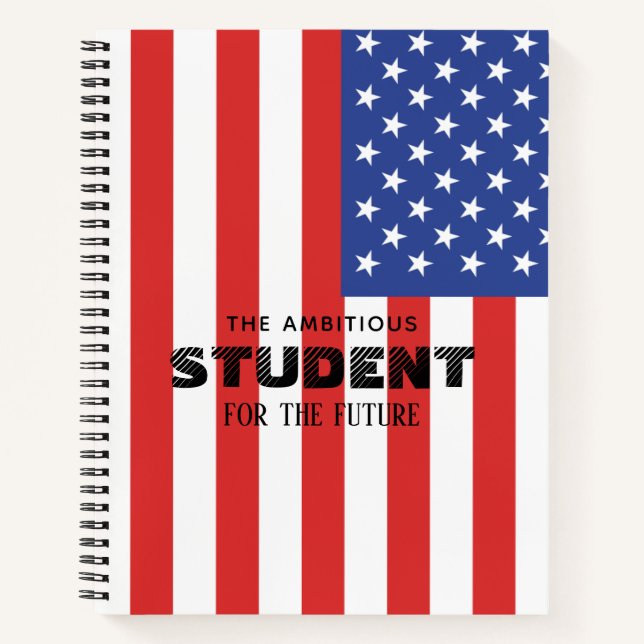 Personalized american Notebook Notizbuch (Vorderseite)