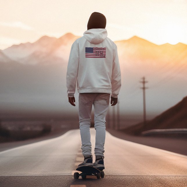 Personalized American Soccer Athlete Patriotic  Hoodie (Von Creator hochgeladen)