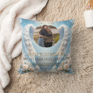 Personalized Angel Memorial Pillow with Photo Kissen