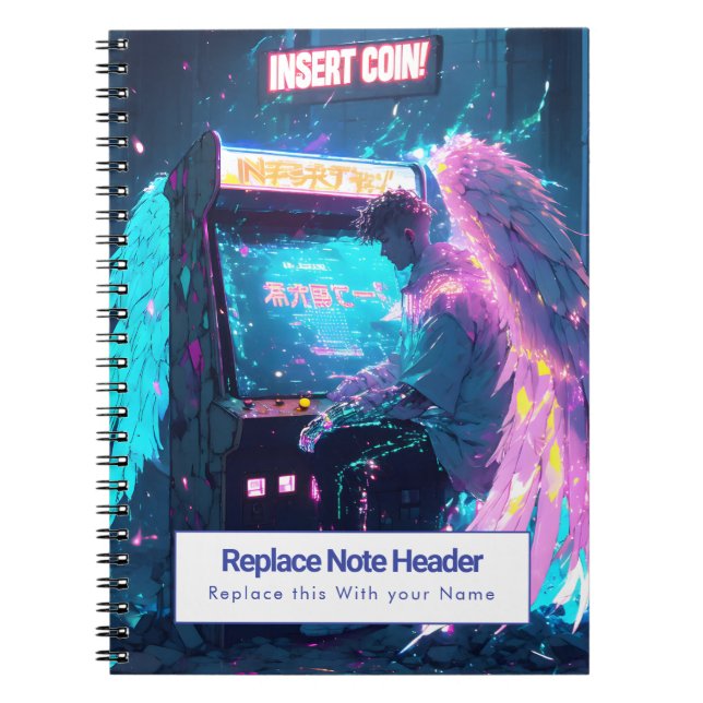 Personalized Anime Themed Notebook Notizblock (Vorderseite)