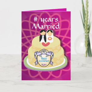 Personalized Anniversary Card Karte