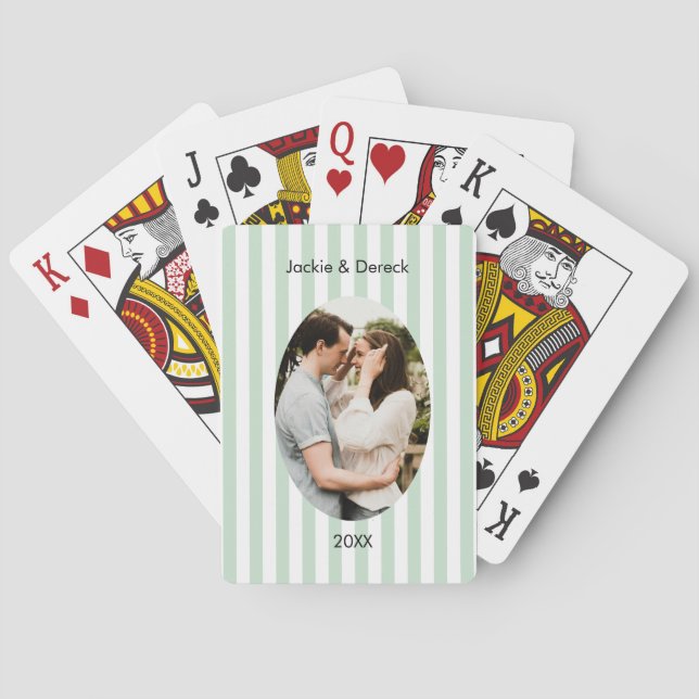 Personalized Anniversary Playing Cards – Custom  Spielkarten (Rückseite)