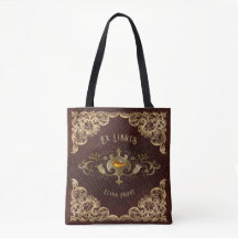 Personalized Antique Ex Libris Bookplate Polyester
