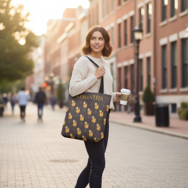 Personalized Aperol Spritz Cocktail Tote Bag (Von Creator hochgeladen)