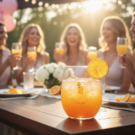 Personalized Apperol Bachelorette Party  Weinglas Ohne Stiel