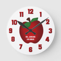 Personalized Apple Wall Clock