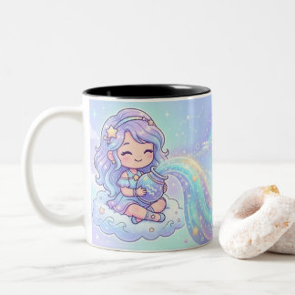 Personalized Aquarius Zodiac Photo Mug Zweifarbige Tasse
