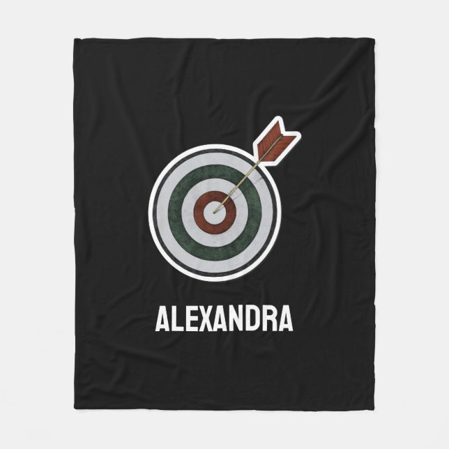 Personalized Archery Custom Archer Bow Arrows Fleecedecke (Vorderseite)