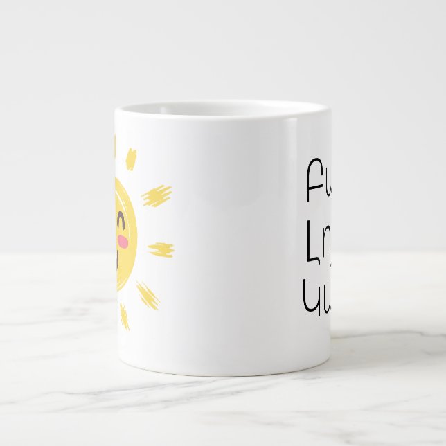 Personalized Armenian Good Morning Jumbo Mug Jumbo-Tasse (Vorderseite)