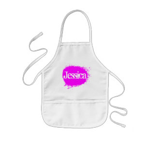 Personalized art and crafts apron for small kids kinderschürze