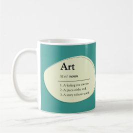 Personalized Art Dictionary Style Coffee Mug Kaffeetasse