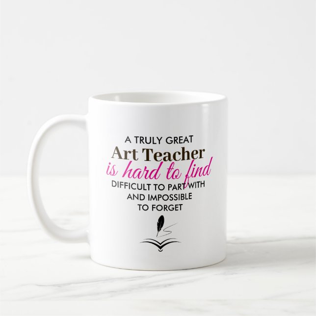Personalized Art Teacher Appreciation gift Kaffeetasse (Links)