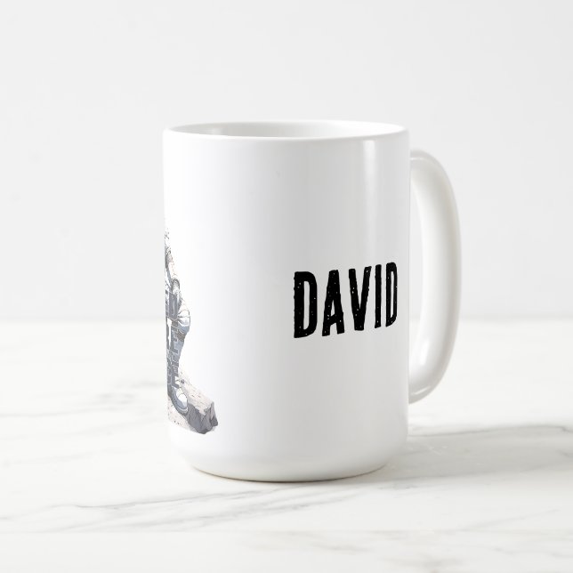 Personalized Astronaut Gift – I Need More Space Kaffeetasse (VorderseiteRechts)