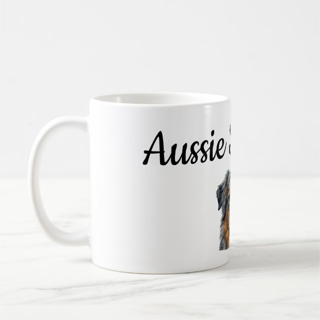 Personalized Australian Shepherd Mug Wrap – Custom Kaffeetasse (Links)